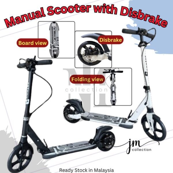 Ready Stocks !!! Premium Foldable and Adjustable Full Suspension Adult Scooter